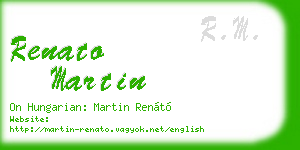 renato martin business card