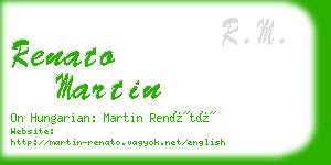 renato martin business card